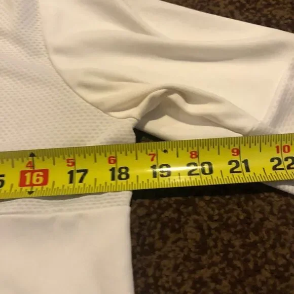 Nike Women's White Running Dri Fit Shirt Size M VB - Picture 3 of 8